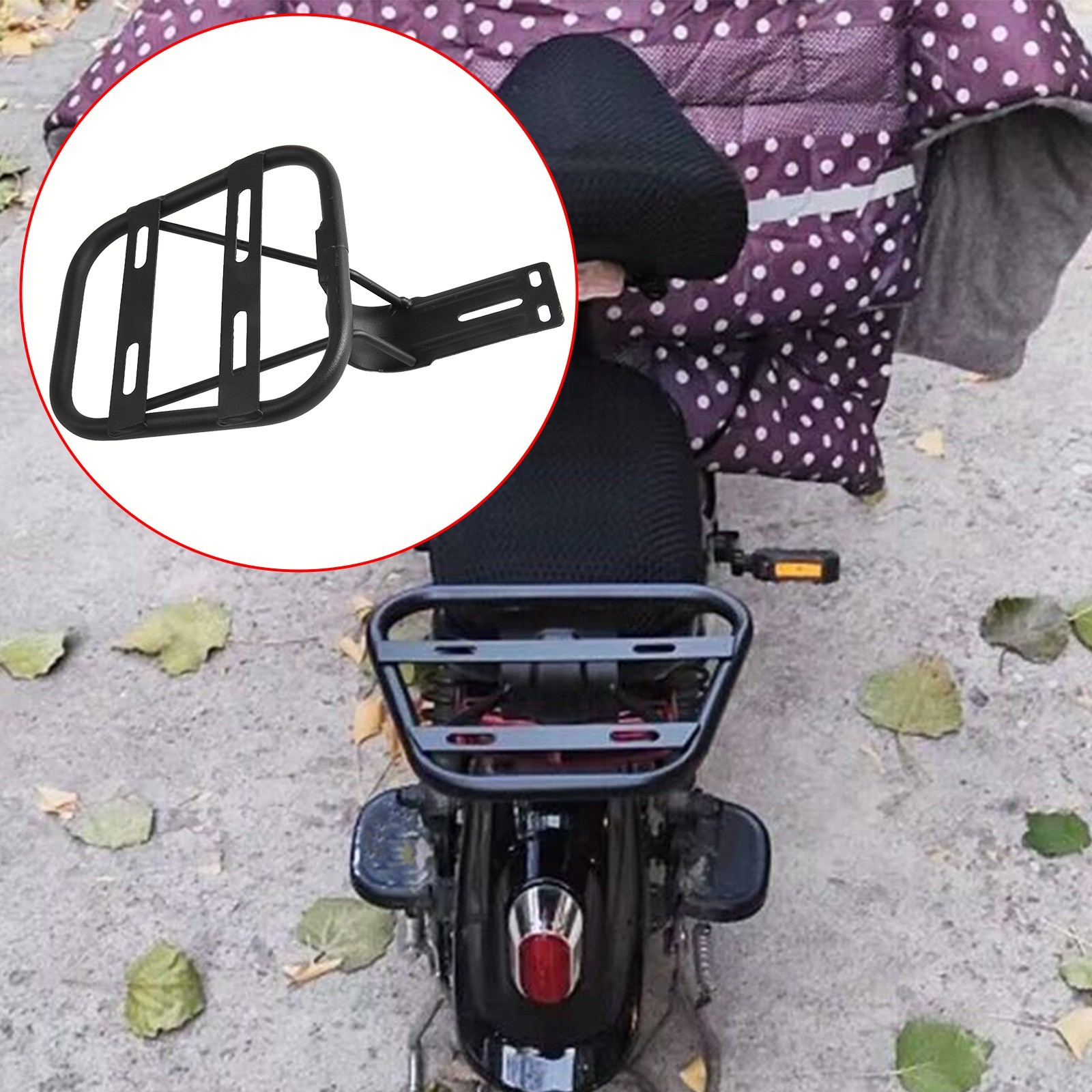 Motorcycle Bracket Reliable Rear Rack Trunk Bracket for Electric Bicycles