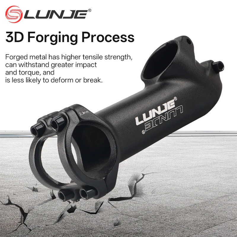 Ultralight Bike Power 60/70/80/90/100/110MM MTB Bike Stem 10/17/25/35 Degrees Mo