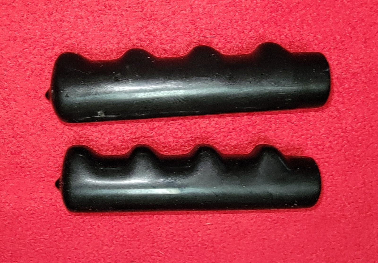 2 Bike Bicycle Black Smooth Hand Grips Molded – 7/8″ X 4.5 Inches Long