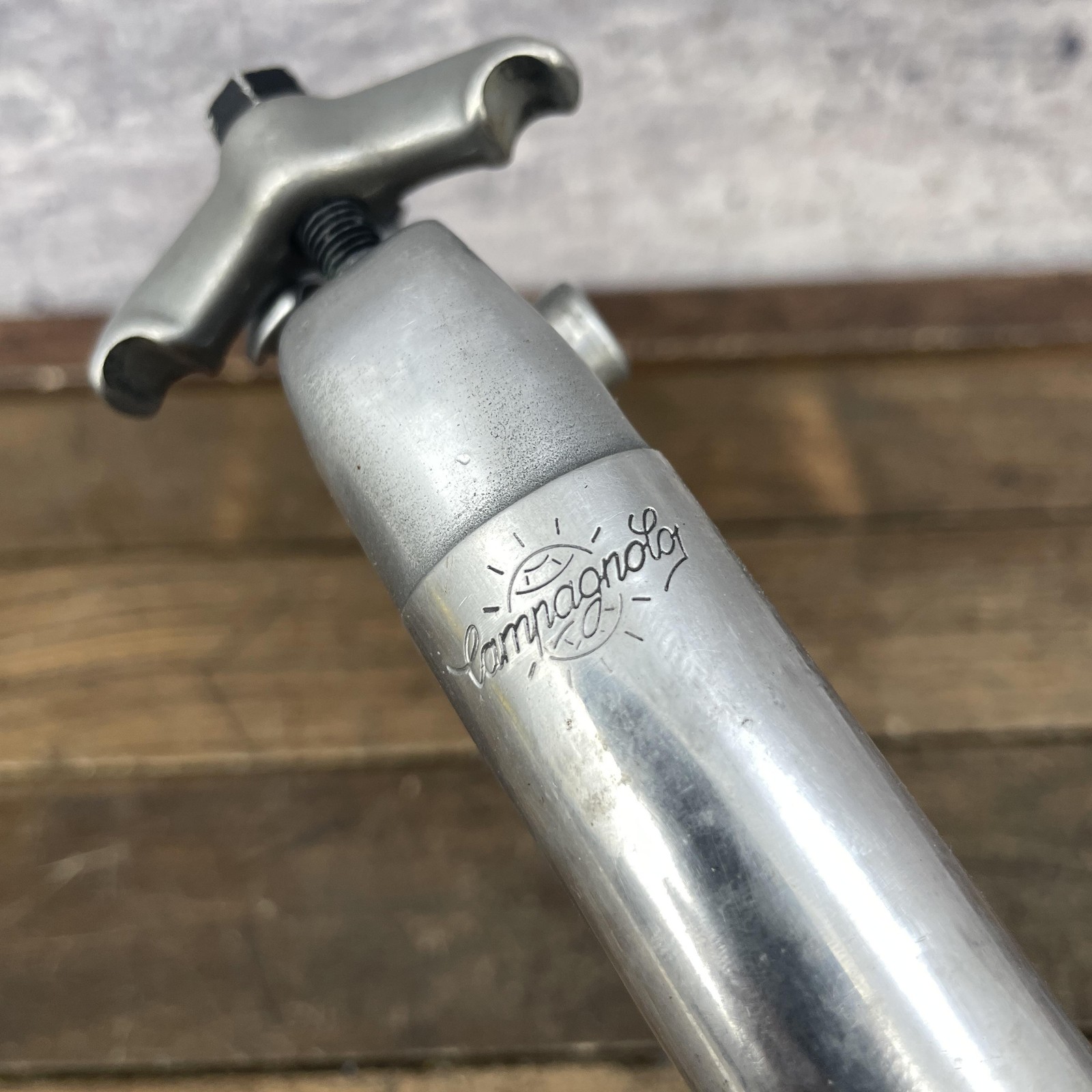 Vintage Campagnolo Seatpost 25mm French Silver Alloy 200mm Road Parts Only