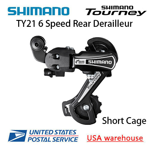 Shimano Tourney RD-TY21 6/7 Speed Direct Rear Derailleur SS / GS Black