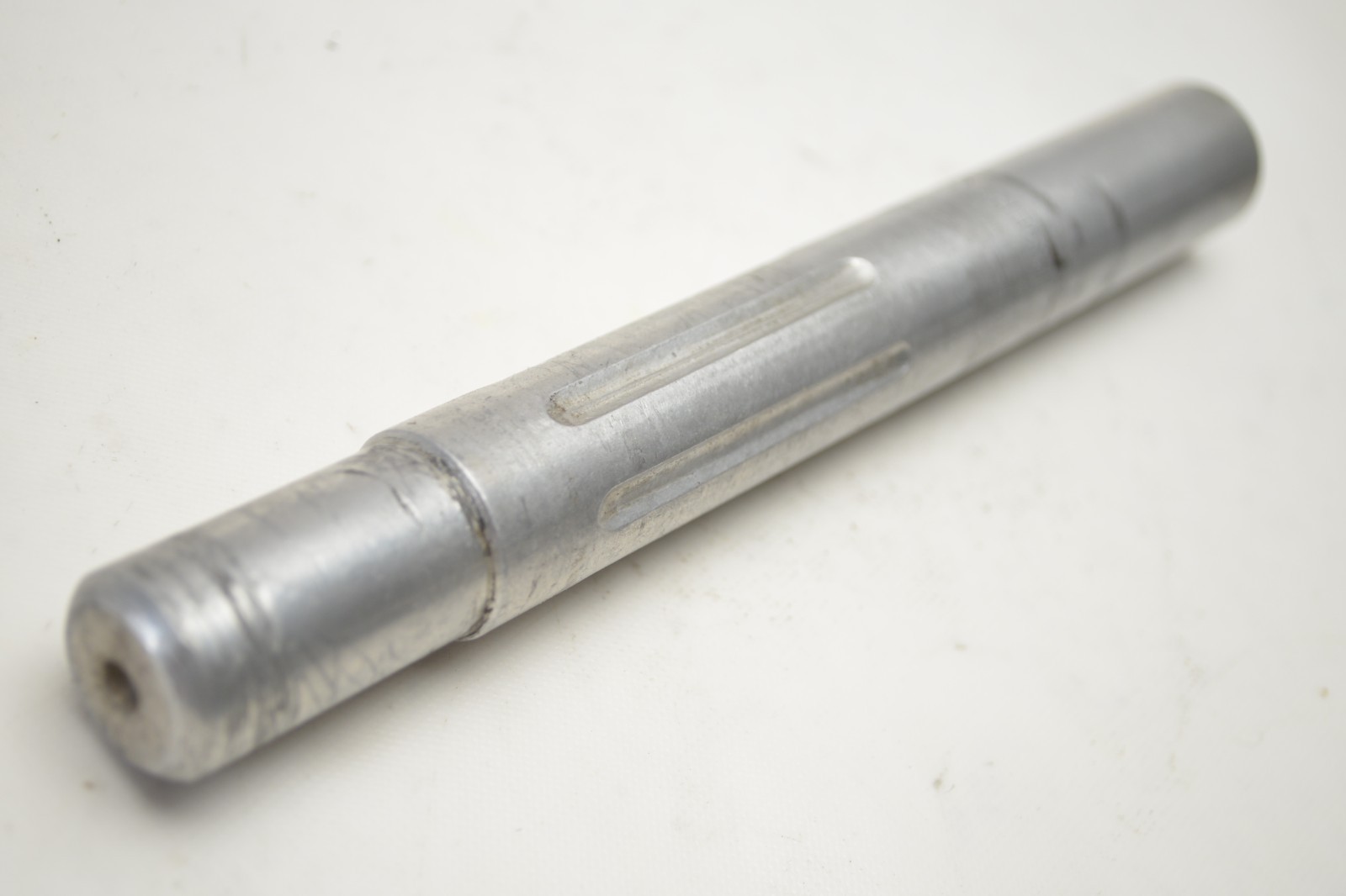 FRENCH ALUMINUM 24.0 MM BICYCLE STRAIGHT FLUTED SEAT POST 200 MM TALL PEUGEOT