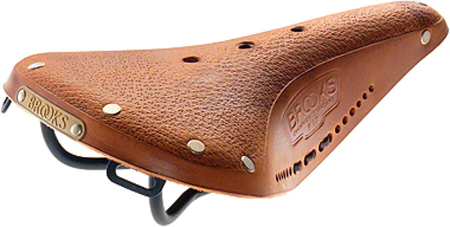 Brooks B17 Softened Saddle – Tan 170m Width Leather Steel Rails