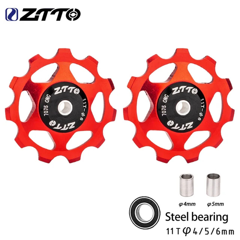 ZTTO MTB Rear Derailleur Jockey Wheels 11T 13T AL7075 Bearing Pulley Set