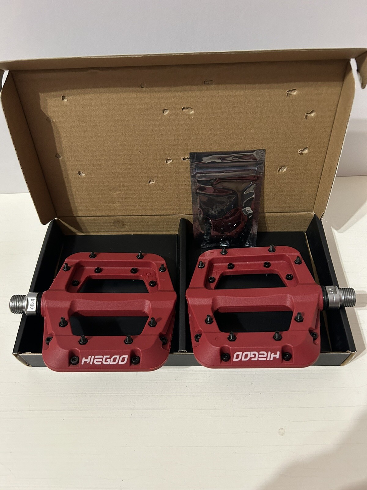 Hiegoo BMX MTB Red Pedals NEW IN BOX, fast shipping!