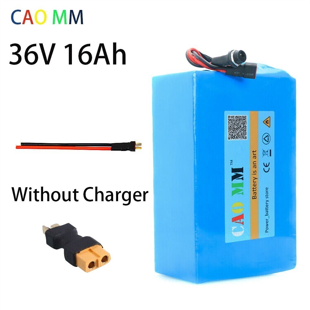 36V 16Ah Ebike Battery 30A BMS For 100-1200W Electric Bicycle Bike Scooter Motor