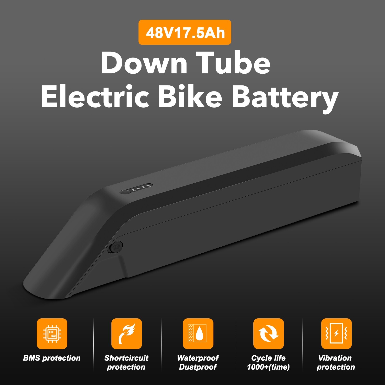 Himiway Cruiser Electric Bike Battery 48V 17.5Ah for D3/D3 ST Ebikes Replacement
