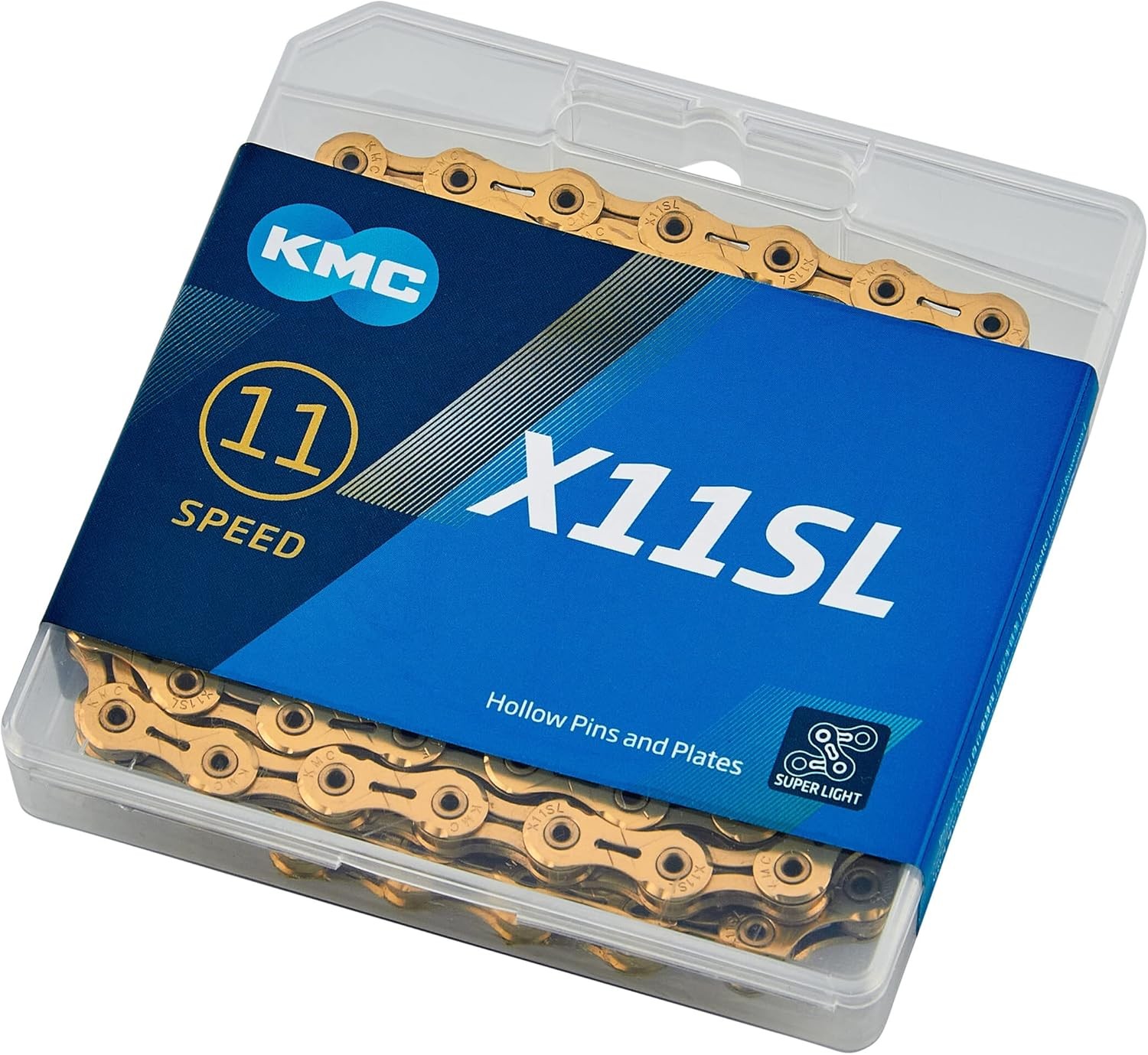 KMC X11SL 11-Speed 118 links Hollow pin Bicycle Chain Glod