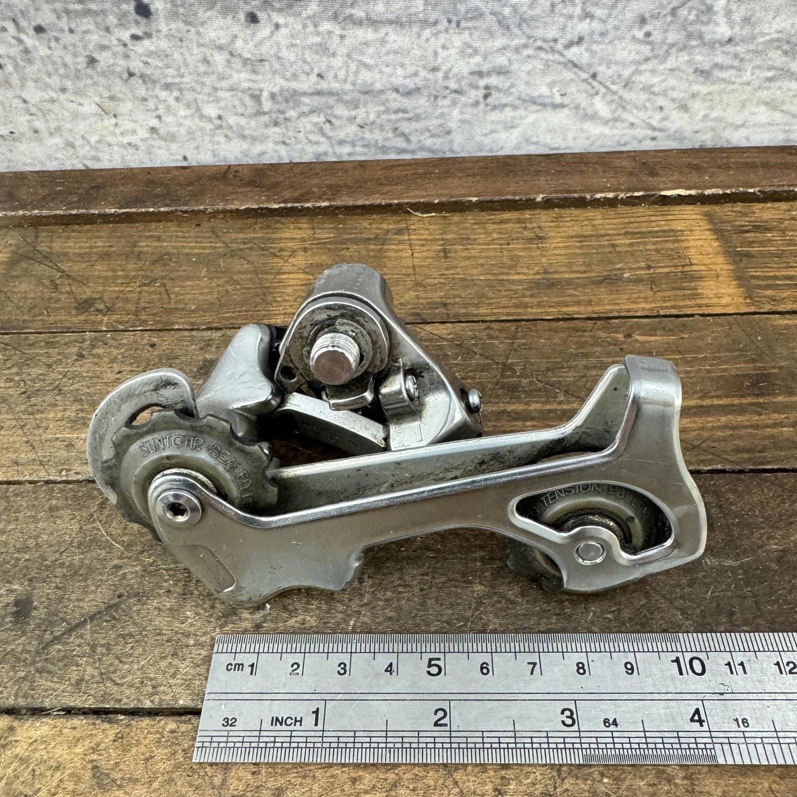 Vintage SunTour XC Pro Rear Derailleur Accushift Plus Black 90s MTB 275g Japan