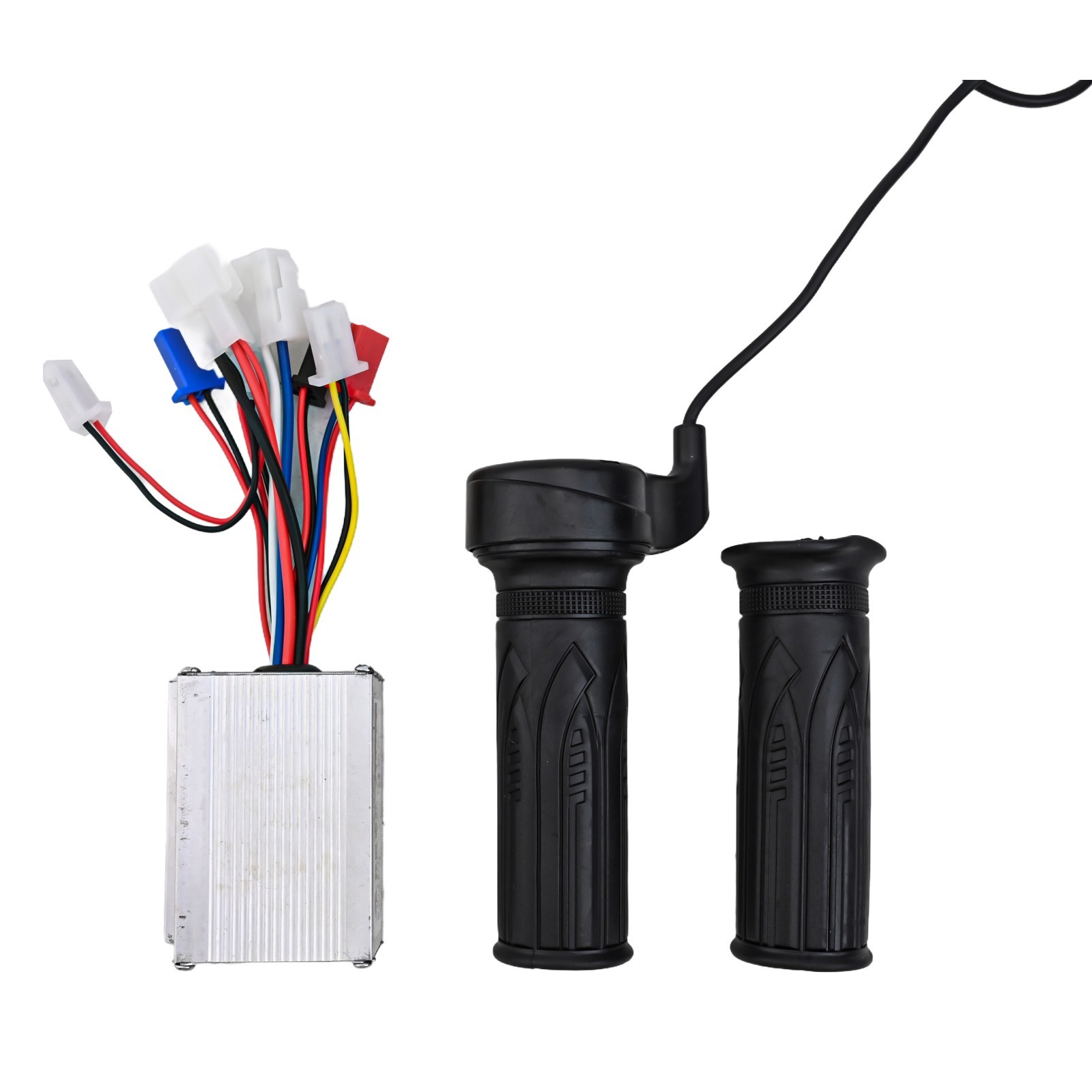 Compatible with 24V 48V Brushed Motors Brush Controller Throttle Grip Set