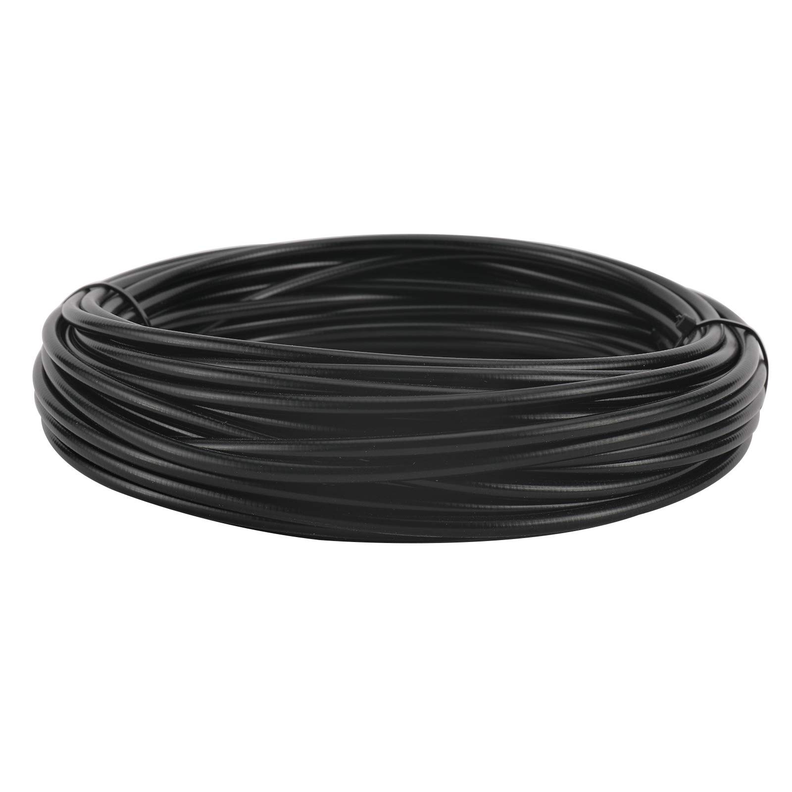 YaeMarine 5mm X 50ft Bicycle /Bike Lined Brake Cable Housing, Black
