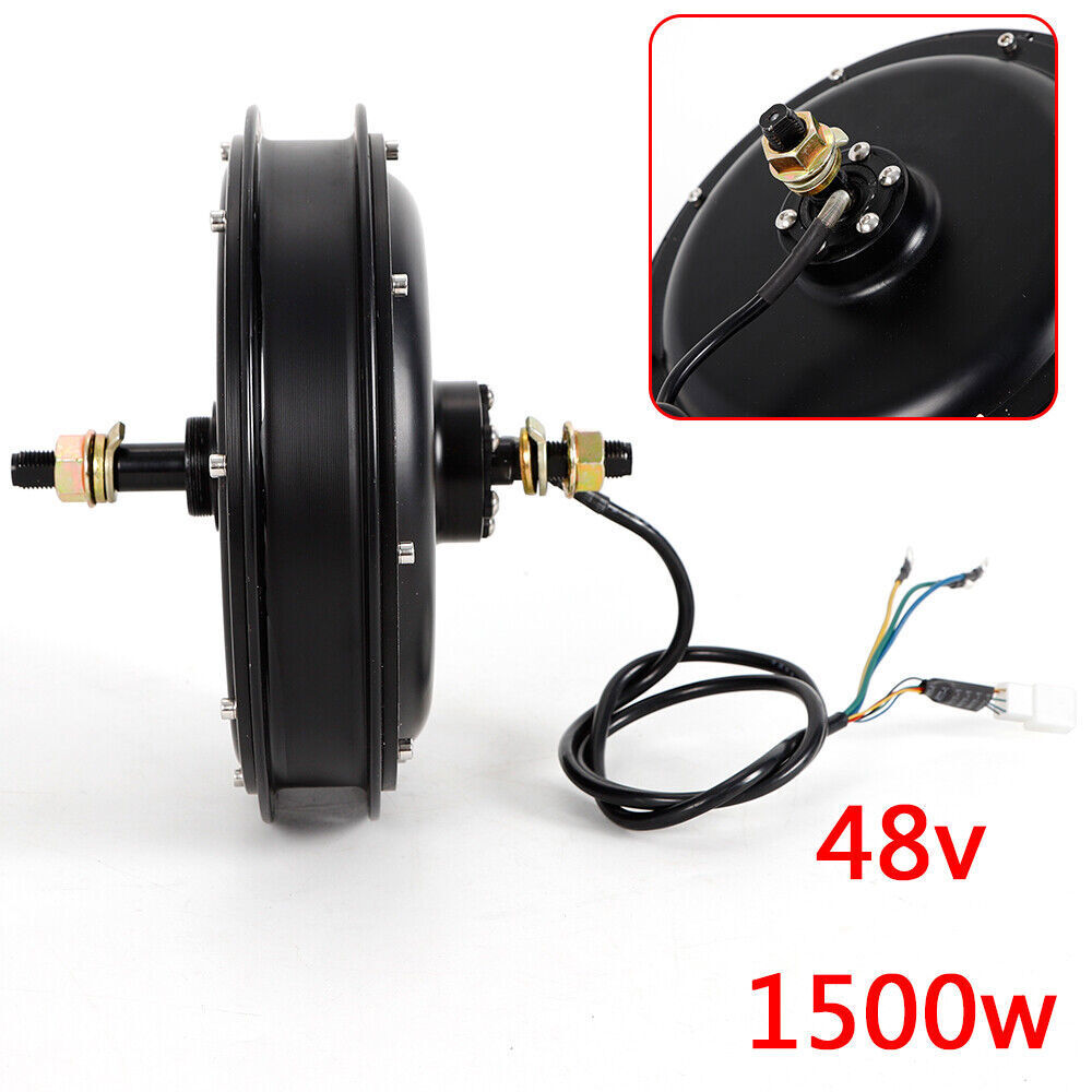 48V 1500W Fat Bike Hub Motor Powerful Brushless Ebike Motor Hub 500RPM