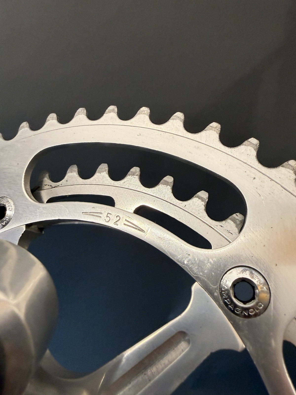 ~ Vintage Campagnolo Nuovo Record Strada Crankset 52/42T 170mm – No Date ~