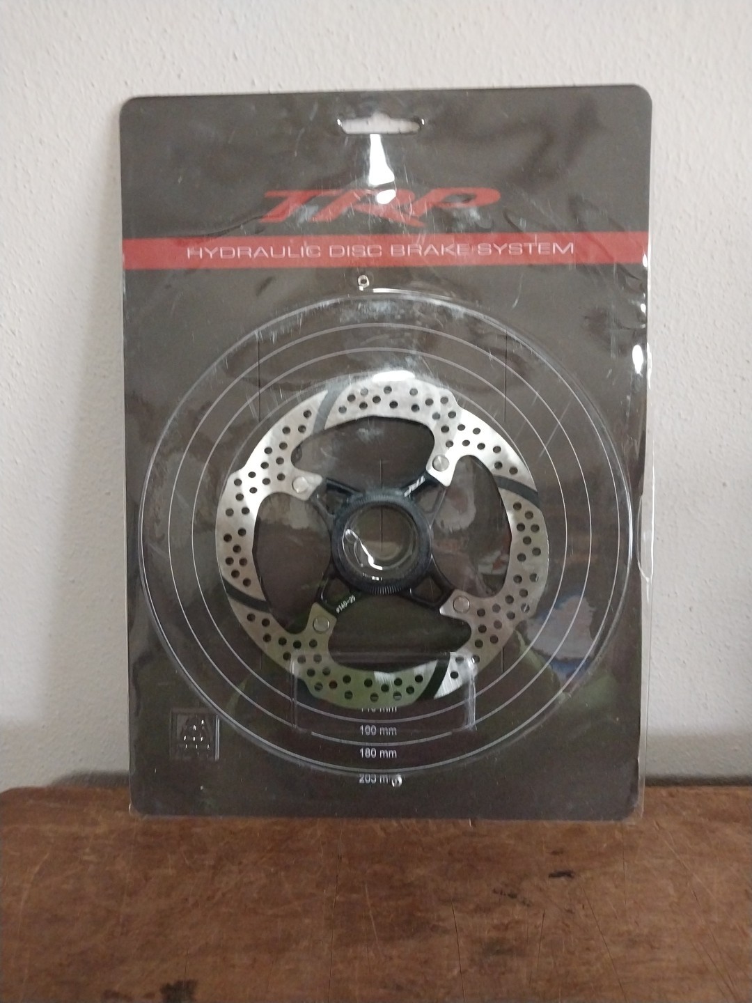 TRP-25 Disc Brake Rotor – 140mm, Center Lock, Silver/Black