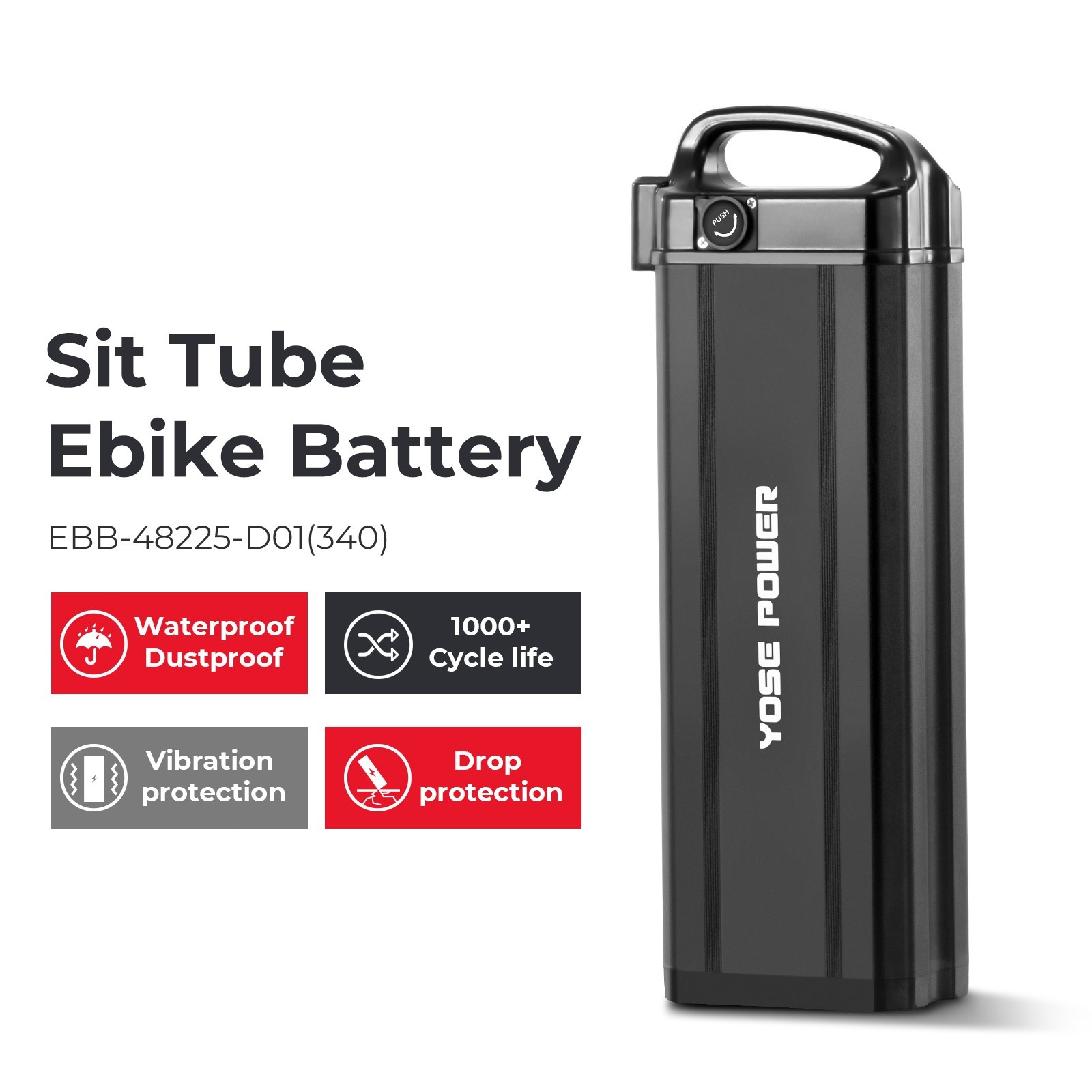 48V 22.5Ah(1082Wh) Electric Bike Lithium Battery Fit for Heybike Explore Battery