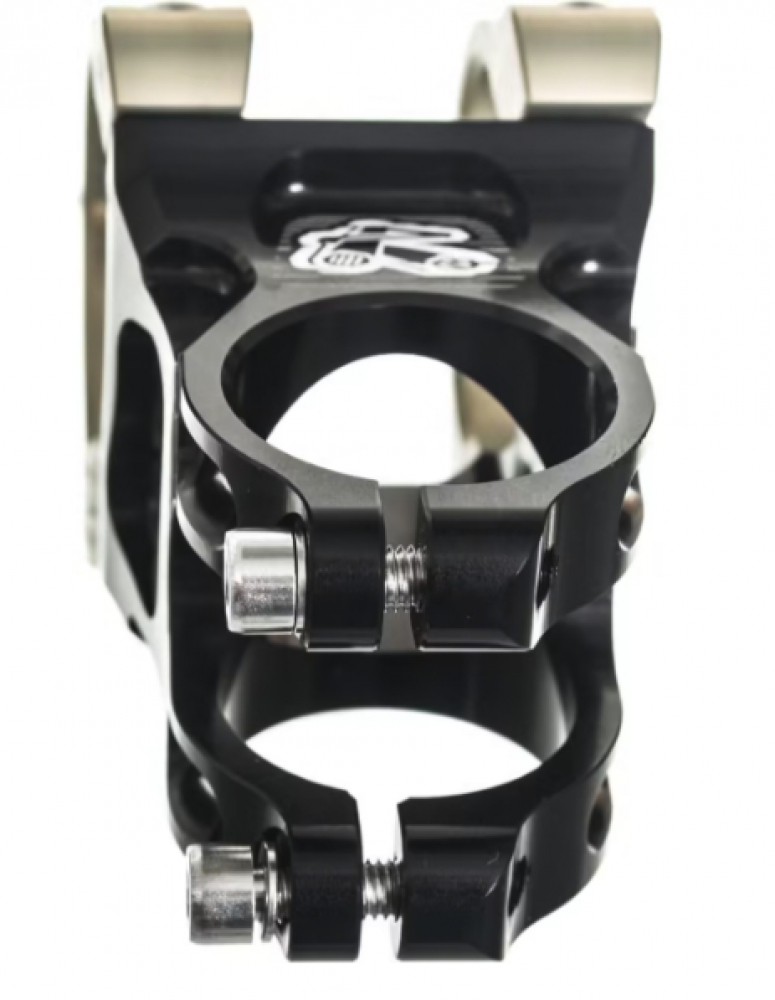 Renthal Apex 35mm Stem Clamp: 35mm +/-6 Deg 1 1/8″ Length: 40/50/60mm Black/Gold