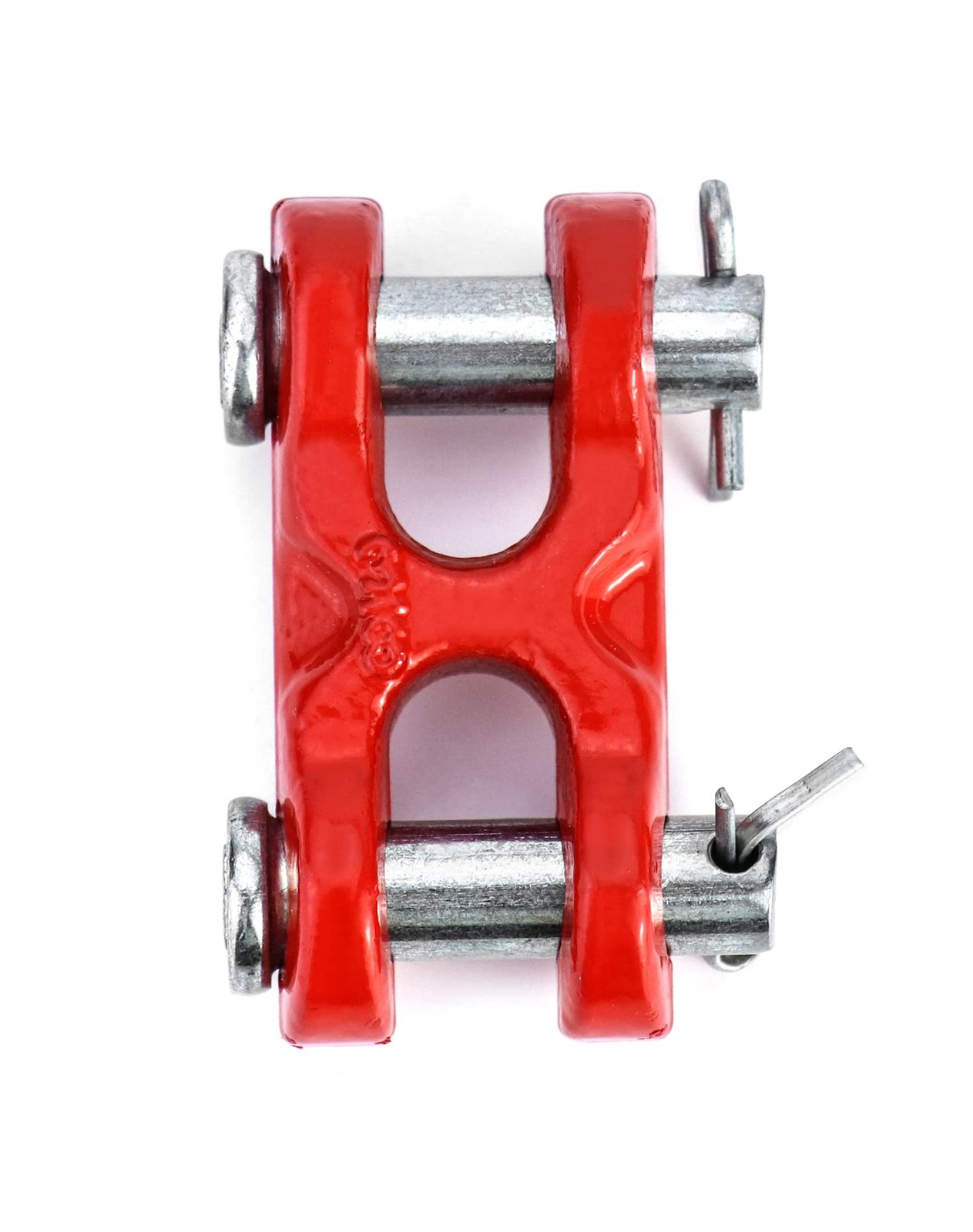 QWORK 3/8 Inches Twin Clevis Safety Chain Repair Links, 4 6600lbs, 4 Pack