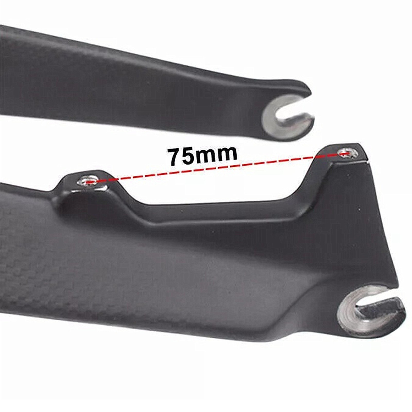 TOSEEK 1-1/8″ 26″/27.5″/29″ Full Carbon MTB Rigid Fork Disc Brake Straight Tube