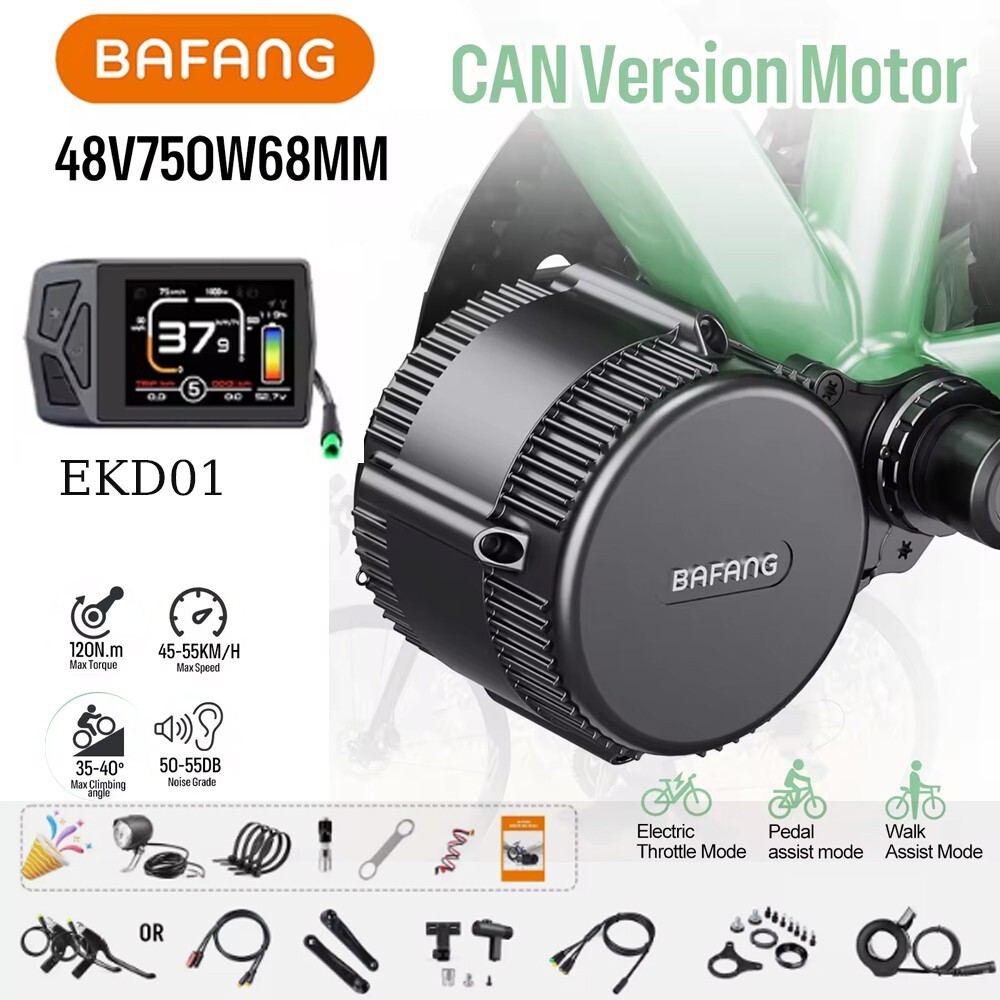 BAFANG BBS02B 48V 750W Mid Drive Motor Conversion Kit 500C Display 36T Chainring