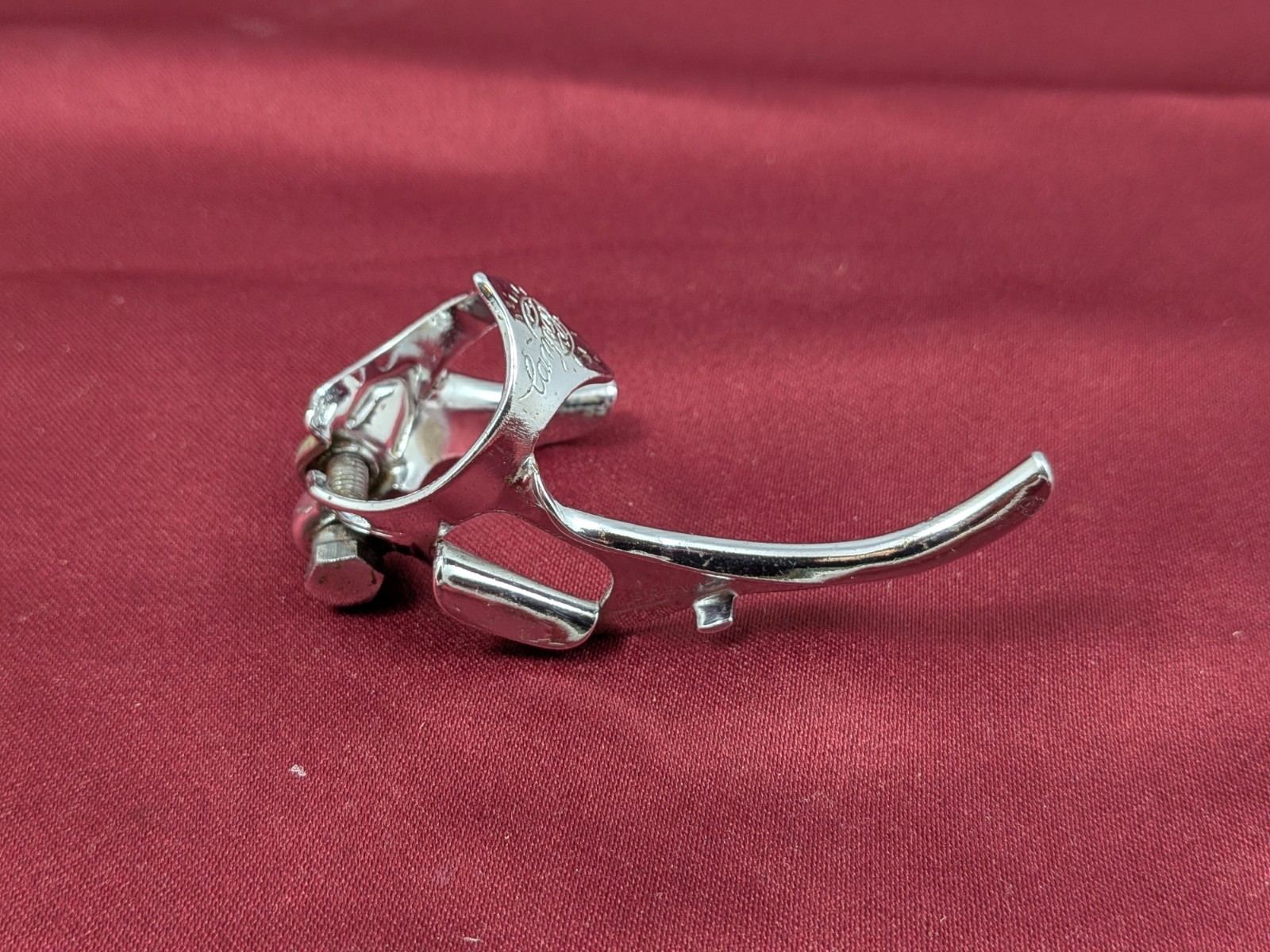 Campagnolo Double Down Tube F/R Shifter Cable Guide Chrome 28.6 NOS S91