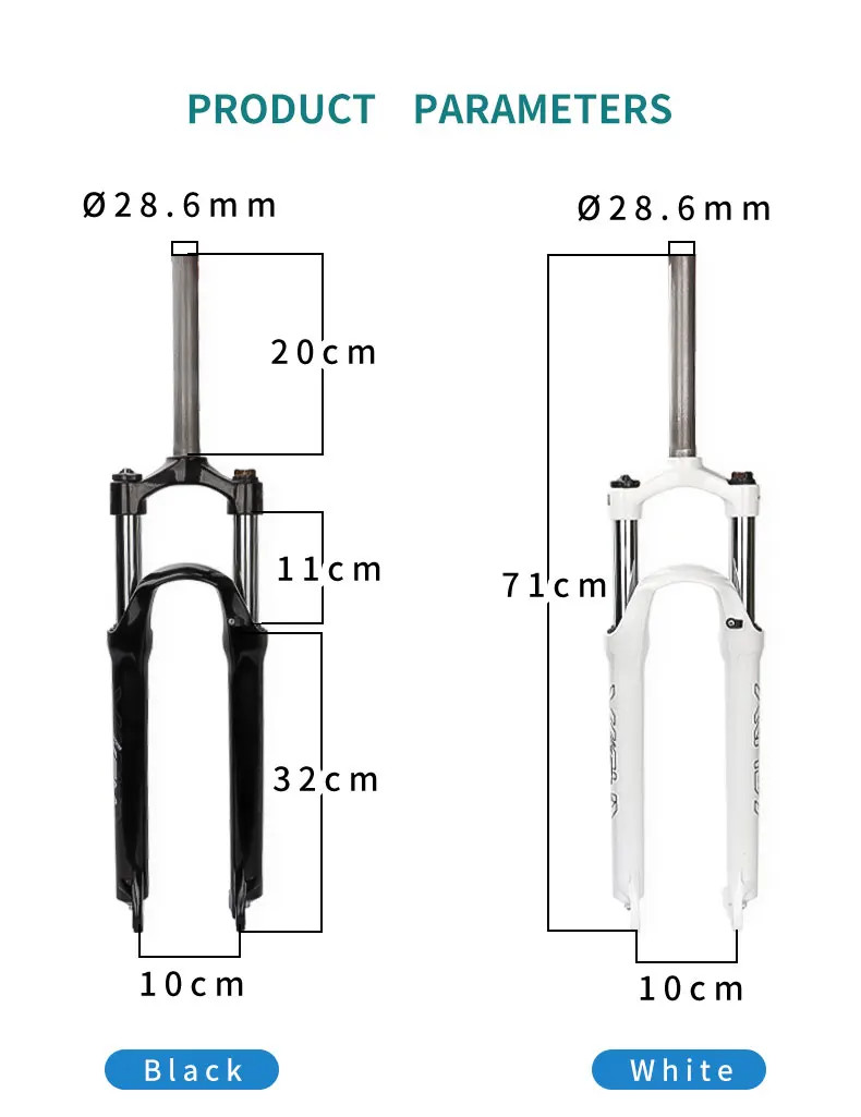 26/27.5/29er XCM Mountain Bike Spring Fork Shoulder Control Locking Mechanical