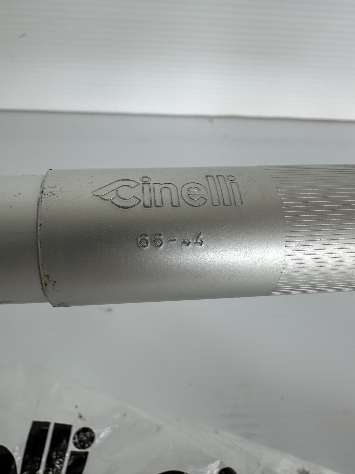 NOS Cinelli Campione Del Mondo Handlebars 66-44 Silver Italy Vintage Road