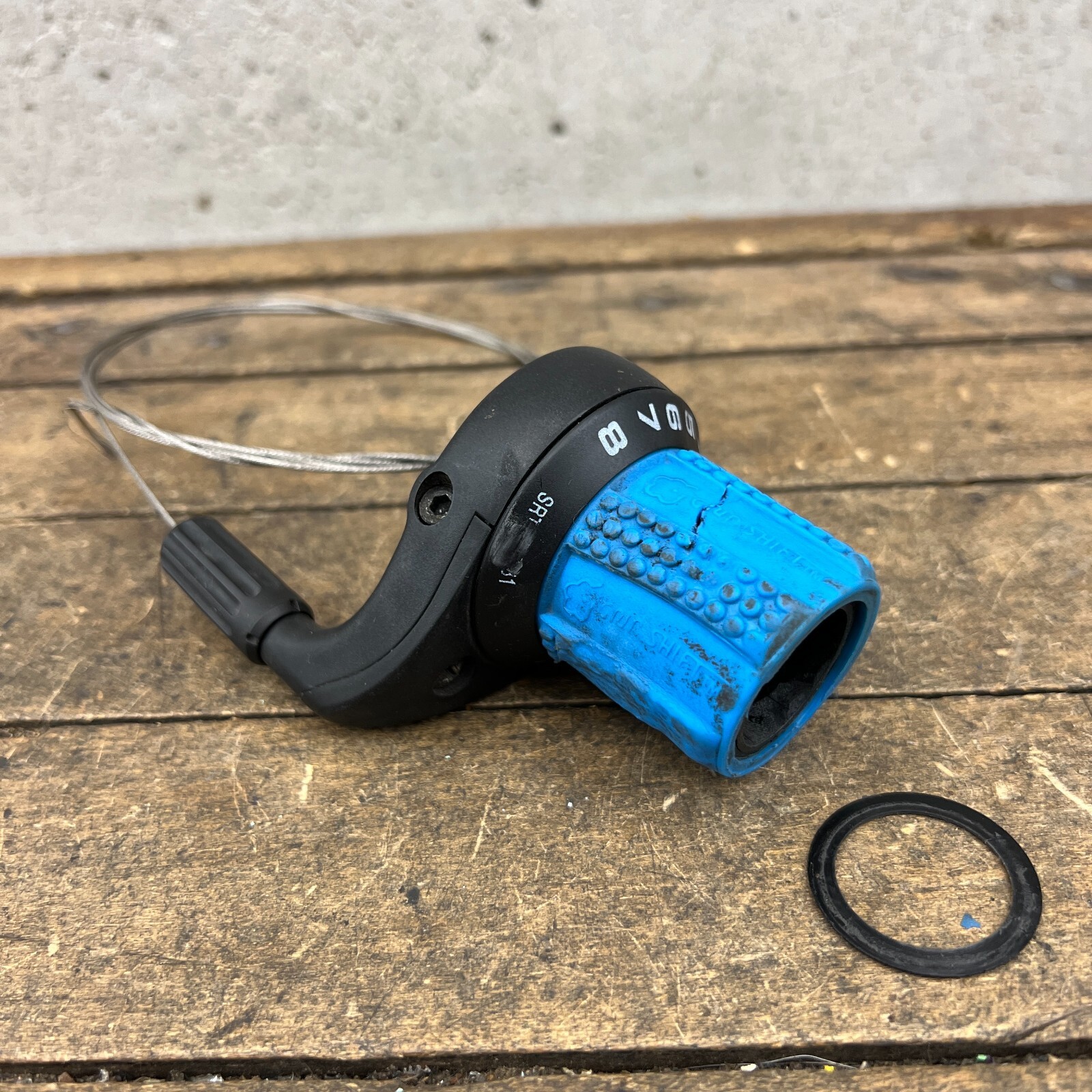 Vintage Grip Shift Shifter Blue Right 8 Speed 8s Gripshift Twist MTB Sram