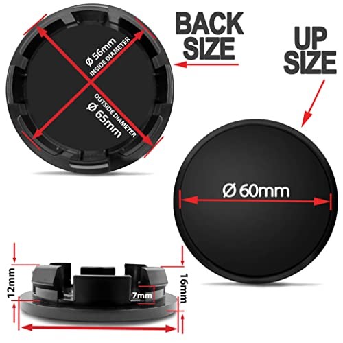 4 x 65mm Wheel Centre Alloy Hub Center Caps Compatible with VW 3B7 601 171 /