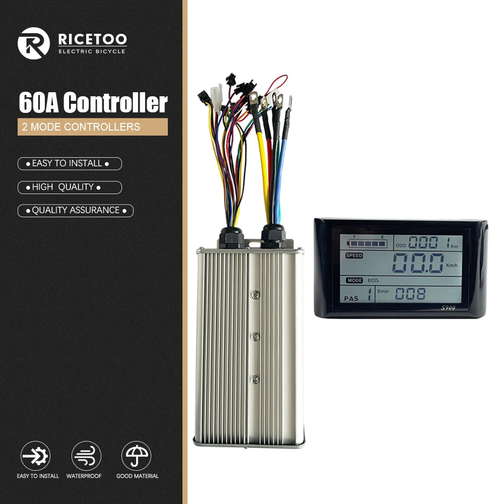 60A Sinewave Dual Mode Controller 48V 52V 60V 72V for 1000W-3000W Hub Motor