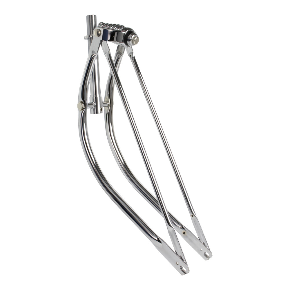 26″ Bent Spring Fork 1″ CHROME OG Lowrider Classic Cruiser Bike Bicycle Part