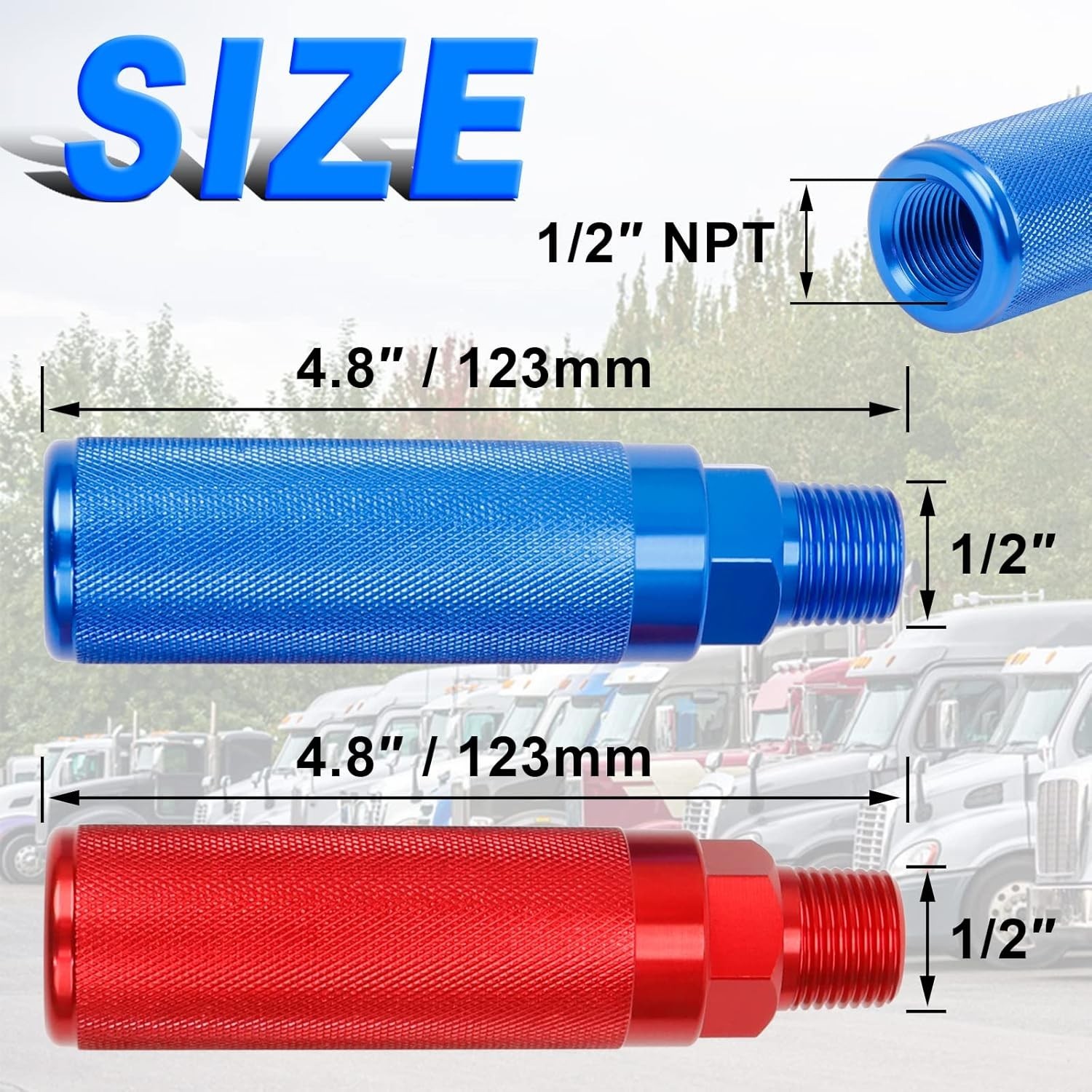 Glad Hand Handles for Semi Truck, Air Glad Hand Grip for Semi Trucks and Trailer