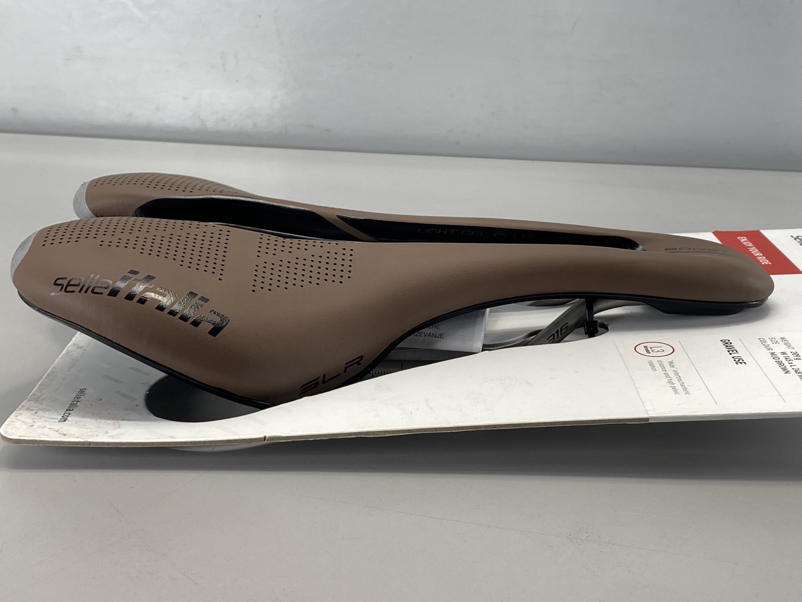 Selle Italia SLR Boost Gravel Ti316 Superflow L3- Mud Brown