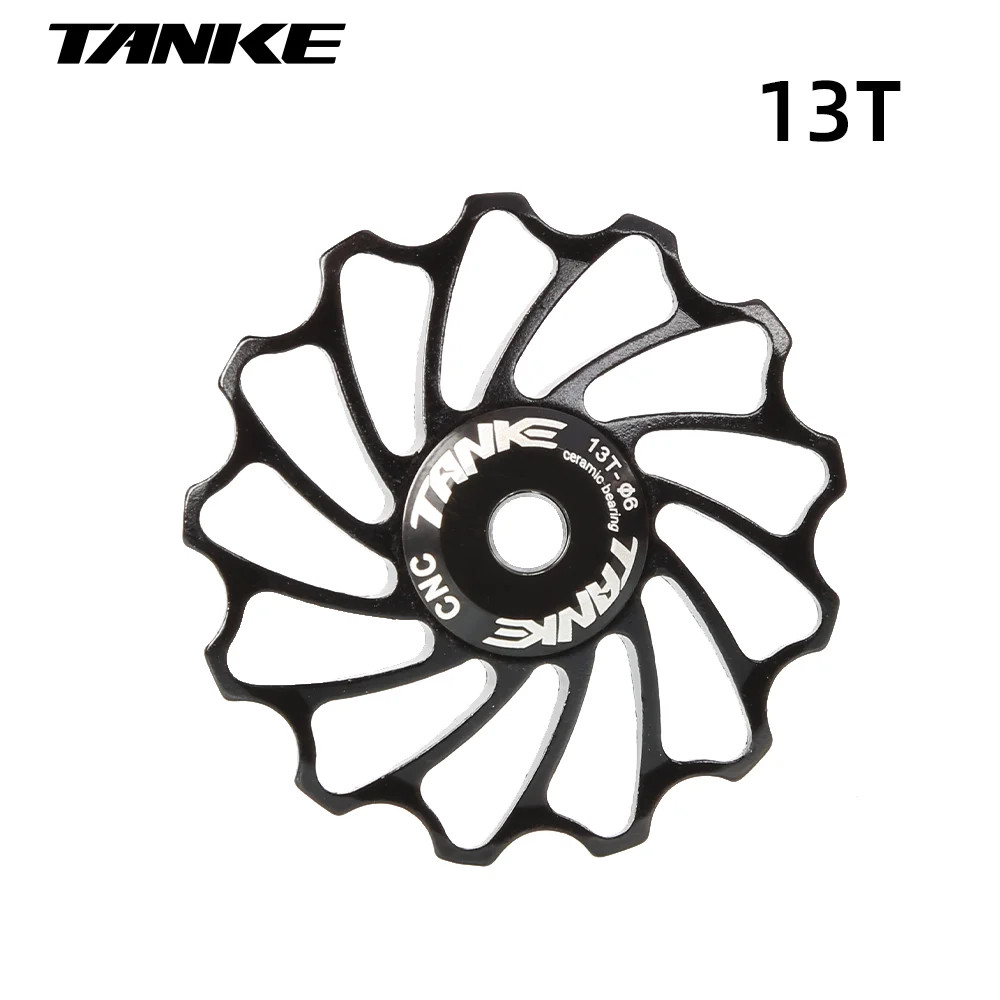 MTB Bike Jockey Wheel Ceramic Bearing AL7075 CNC 11T 13T 15T 17T Pulley