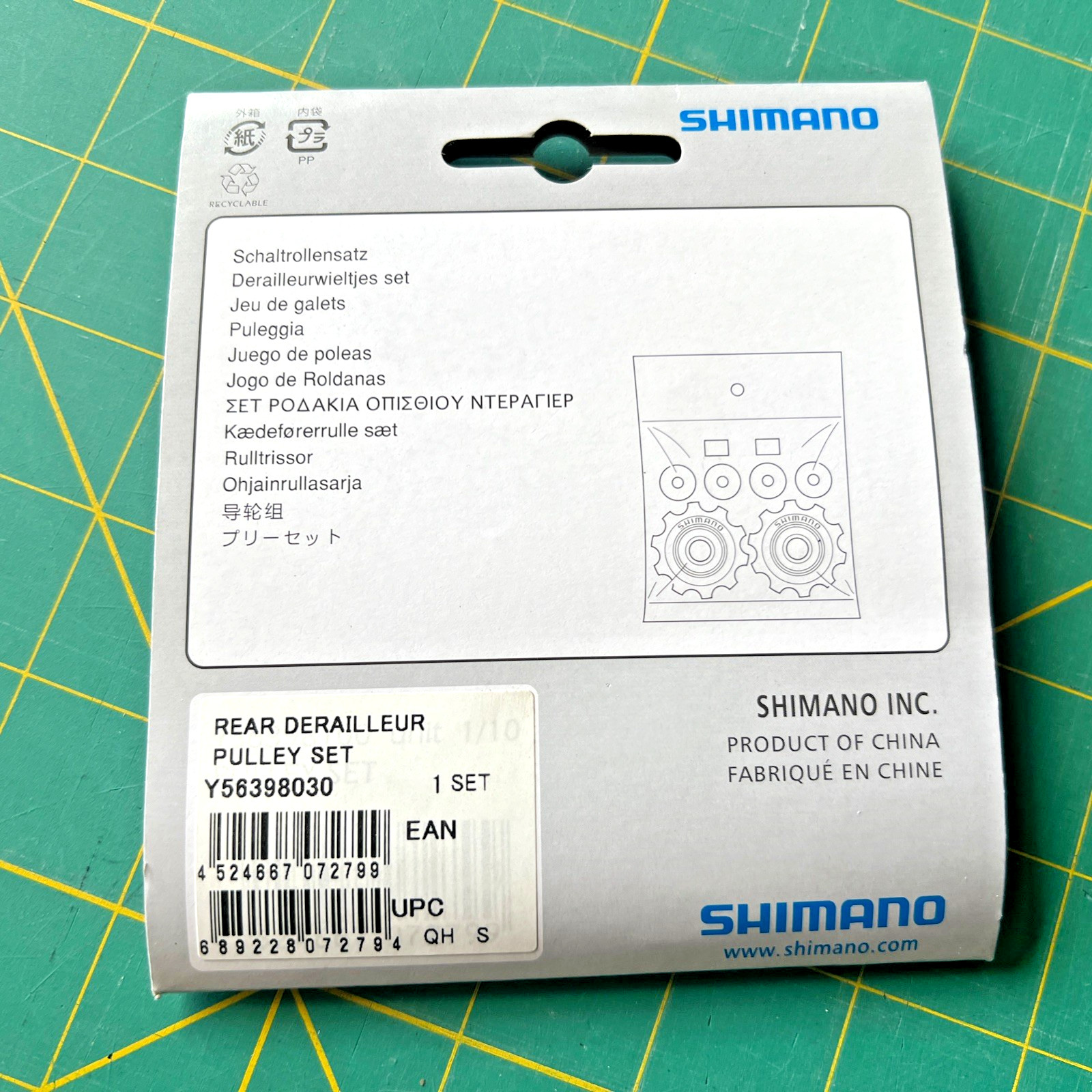 Shimano Pulley Wheels TY05/15/20/22/30 CT92/MJ05 1 Pair 10 Tooth Pulley Wheels