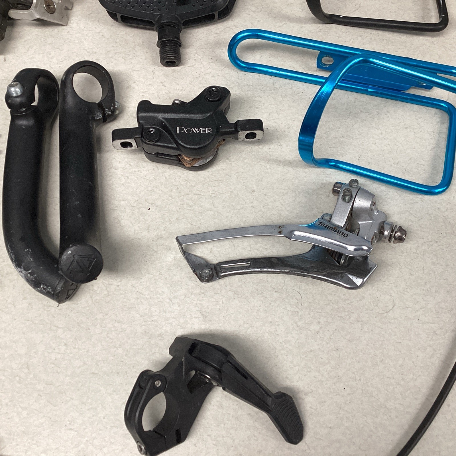 Lot Of Assorted Bicycle Parts – Derailleurs, Brakes, Saddles, Cassette, etc. #1