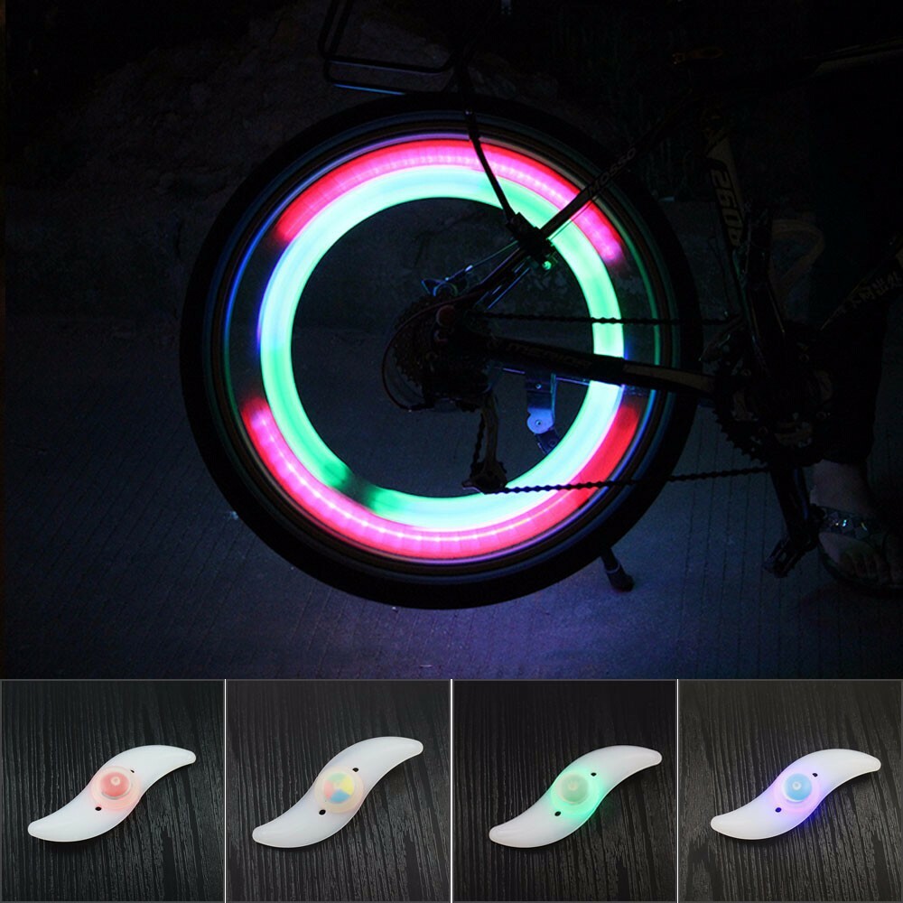 PACKS LED SPOKE REFLECTORS Glow Light-up Bicycle Mountain/Race Bike Wheel safety