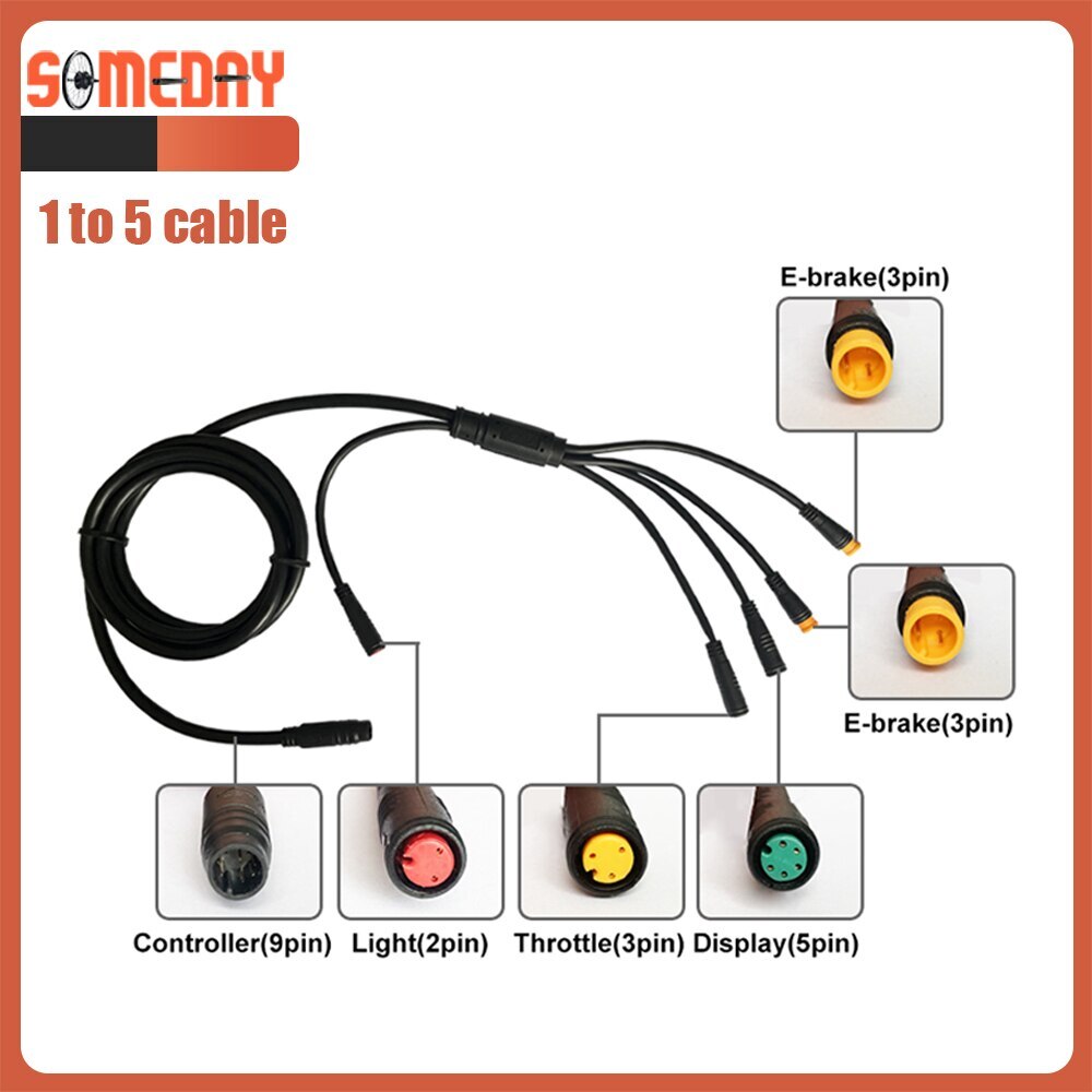 36V 48V 250W 350W Waterproof Plug 15A Electric Bicycle Brushless Controller