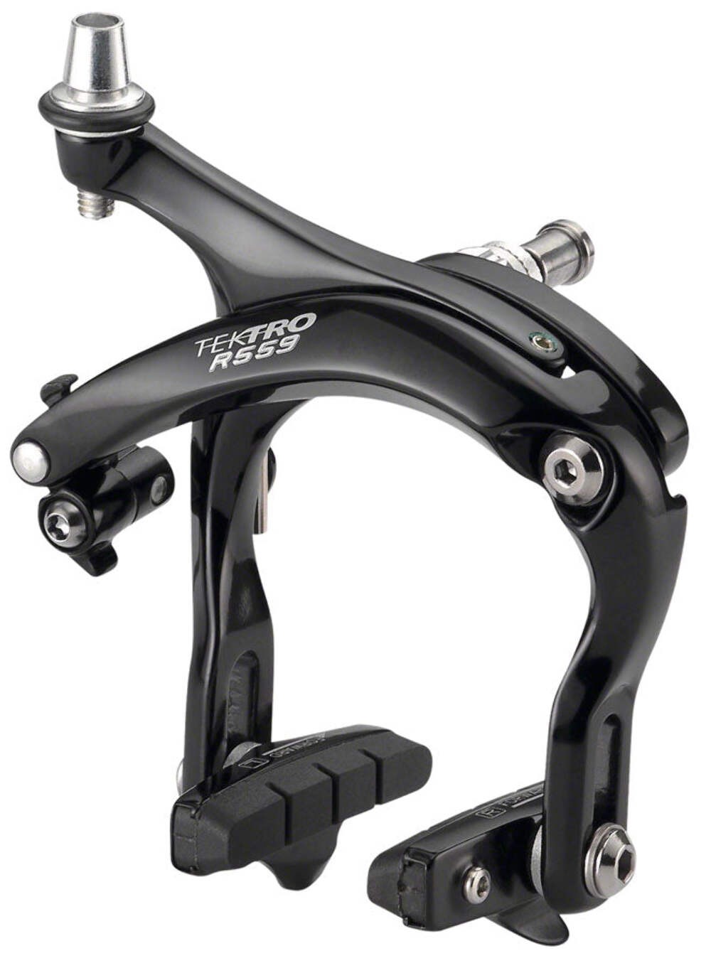 Tektro R559 Road Caliper Brake – Front, Dual Pivot, Recessed Mount Polish Black