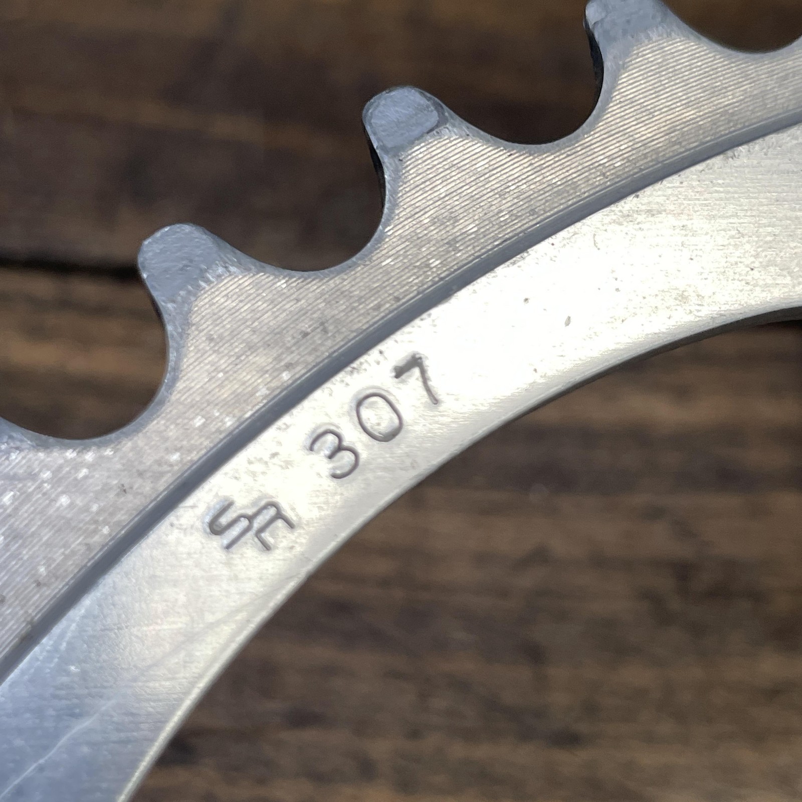 Vintage SR 50T Chainring 110 BCD 5-Arm Silver Road MTB Bike SR 307 50 Tooth