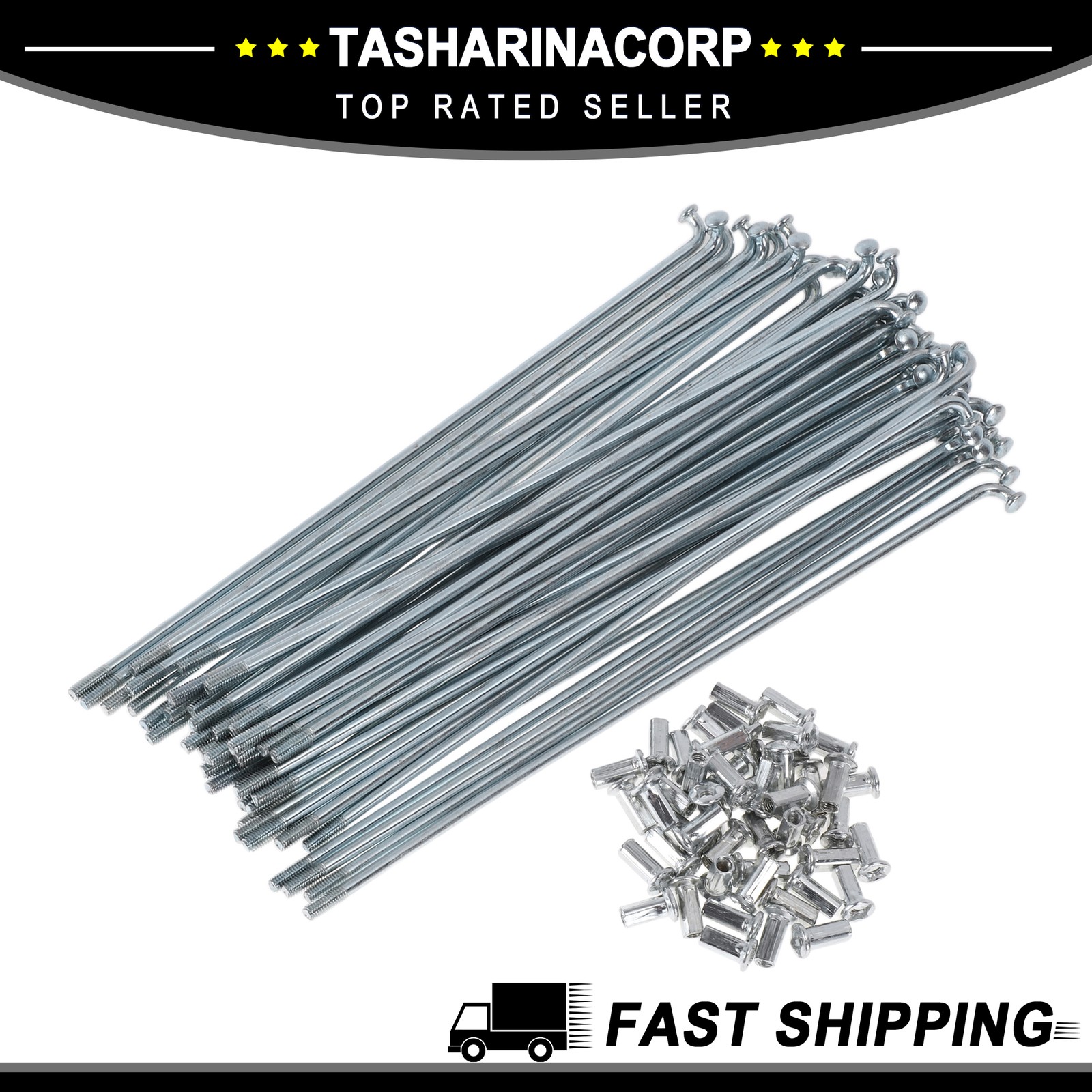 48Set 10G Bicycle Spokes 180mm Bike Wheel Spokes Carbon Steel Galvanized