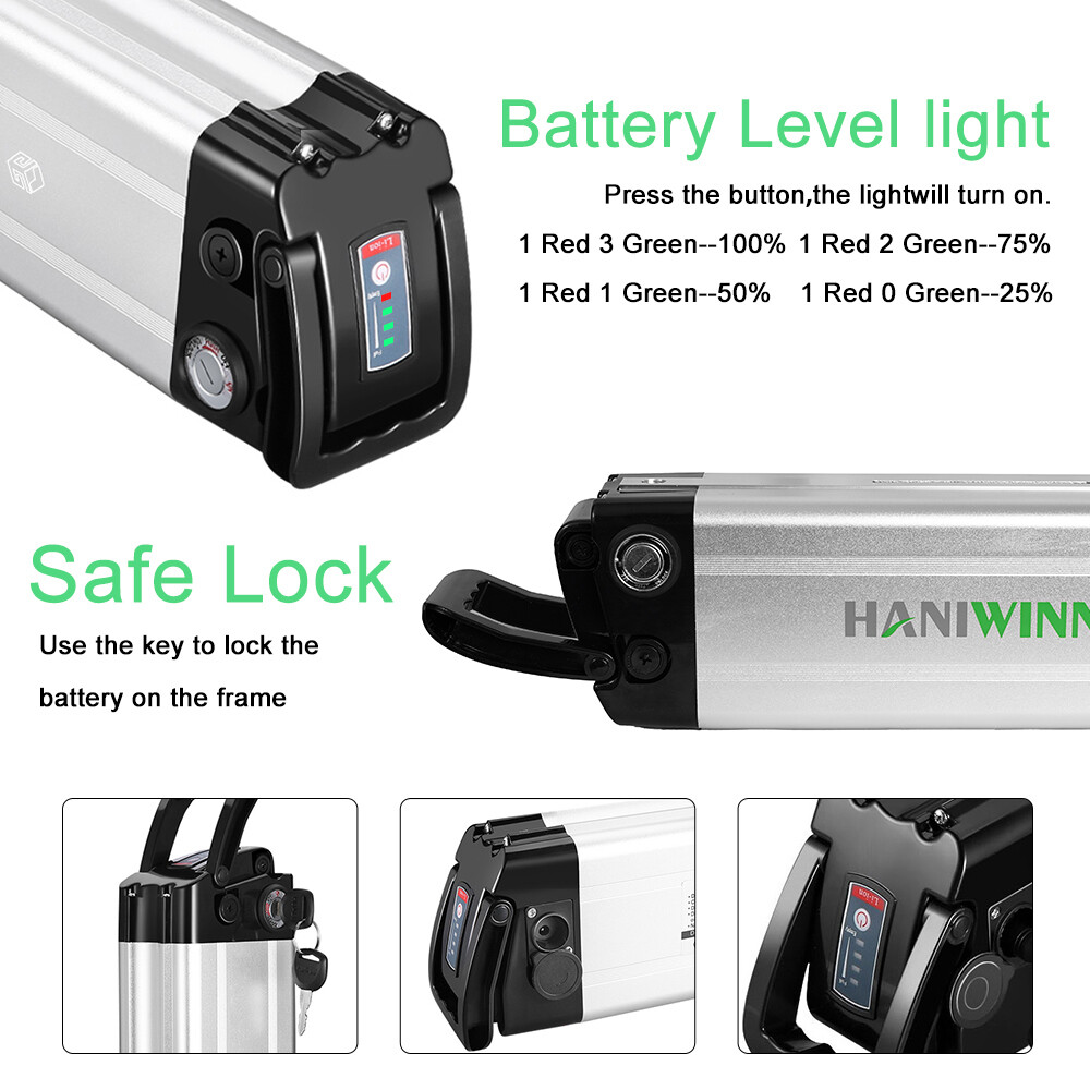 48V 12.5Ah Silverfish Electric Bike Battery for ANCHEER ECOTRIC Electric Bike