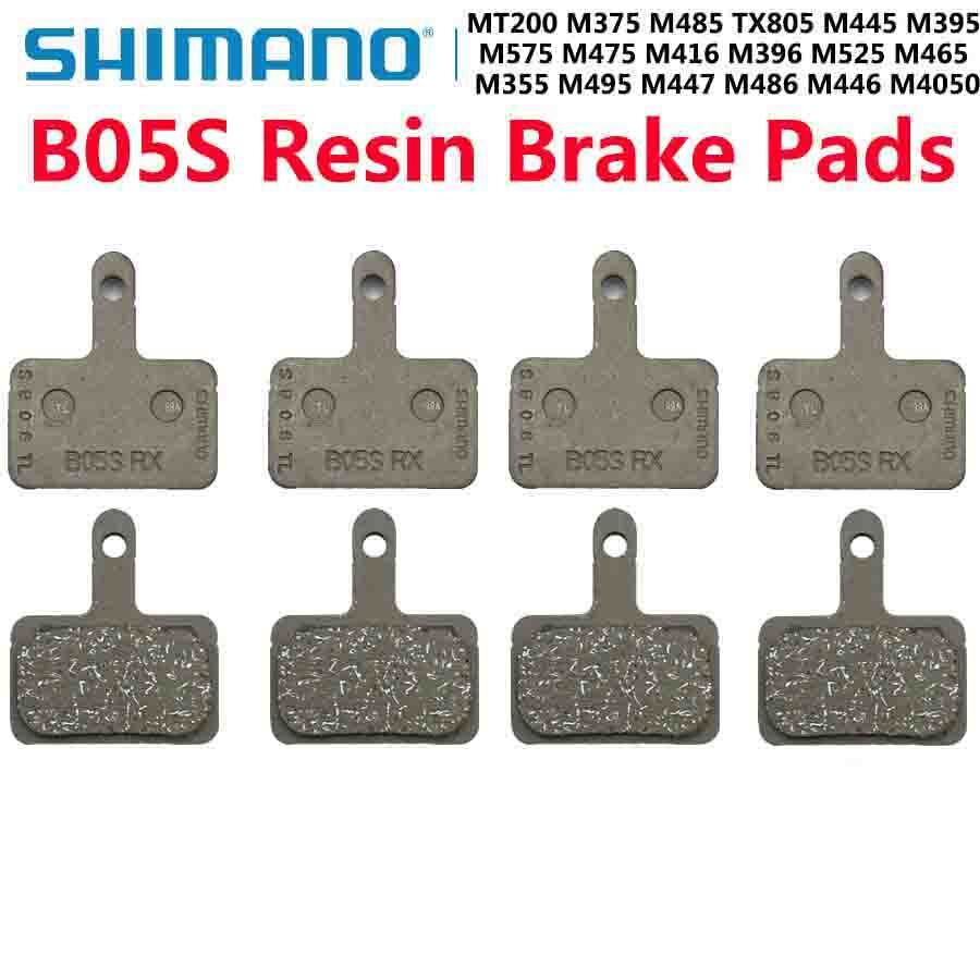 4 Pair Shimano B05S Resin Disc Brake Pads M315 M447 MT200 B01S B03S Replacement