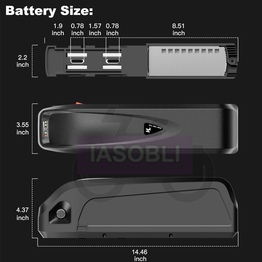 48V 15Ah Hailong E-bike Battery 200W-1000W Electric Bike Motor Lithium Batterys