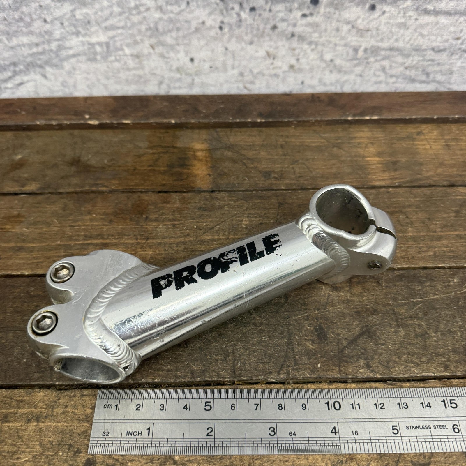 Vintage Profile 1in Threadless Bike Stem Riser 25.4 Clamp Alloy MTB Gravel