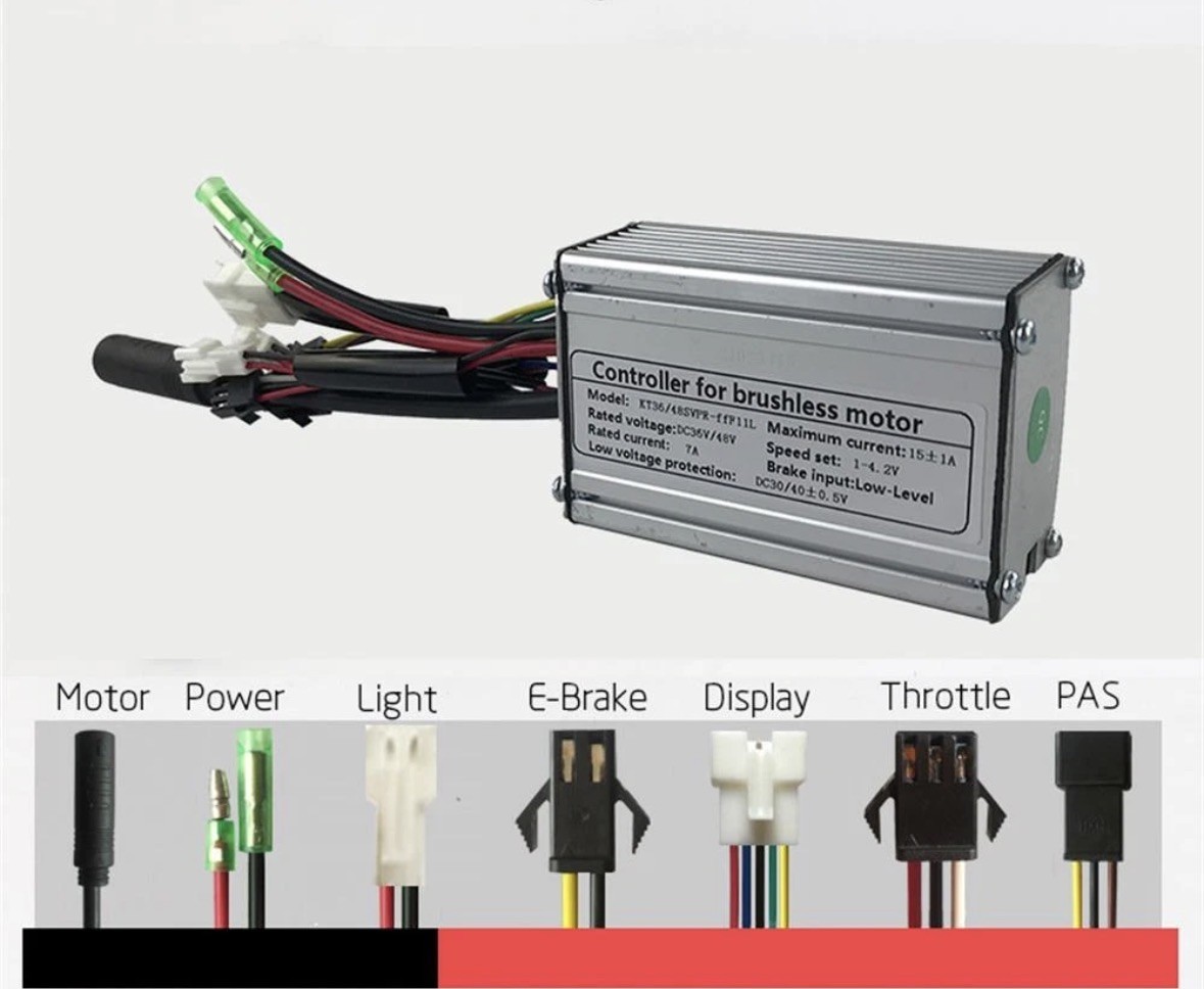 36 48 Volt 25A 750W Brushless Sine Wave Controller for KT Ebike Motors