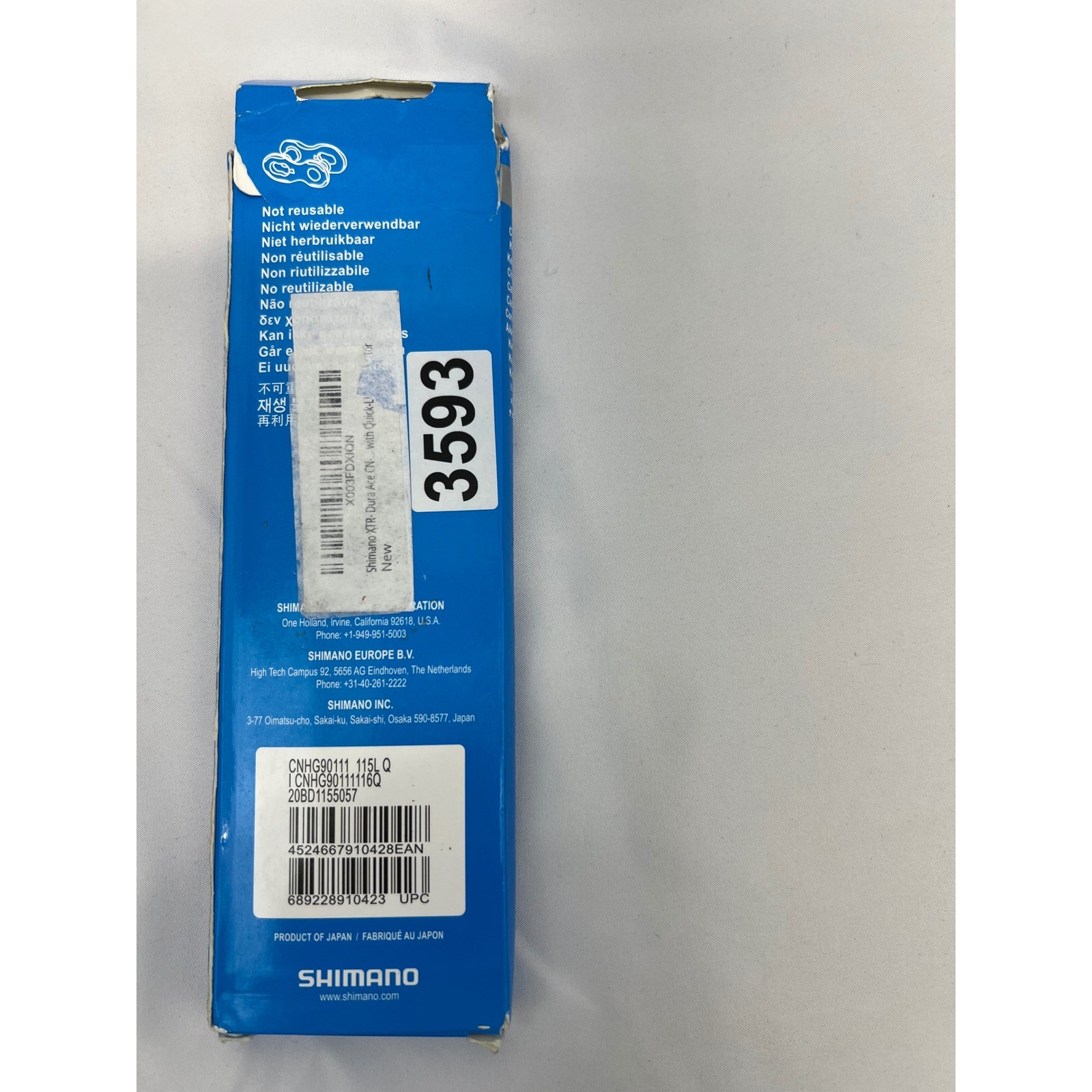 Shimano CN-HG901-11 Dura-Ace XTR 11 Speed Chain 116L HG-X11 New NIB SIL-TEC