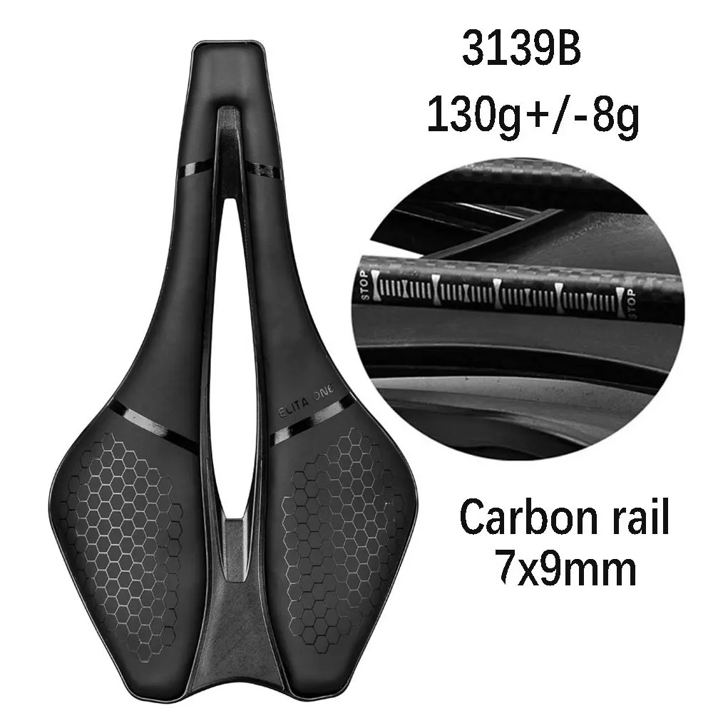 Elitaone Carbon Rail Bicycle Saddle 130G Lightweight 245X139Mm Road MTB Bike Sit