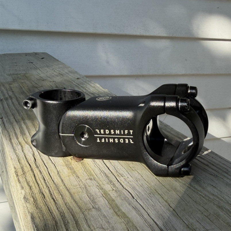 Redshift Threadless Bike Stem 80mm +/-6° Black Aluminum 1 1/8 in Steerer
