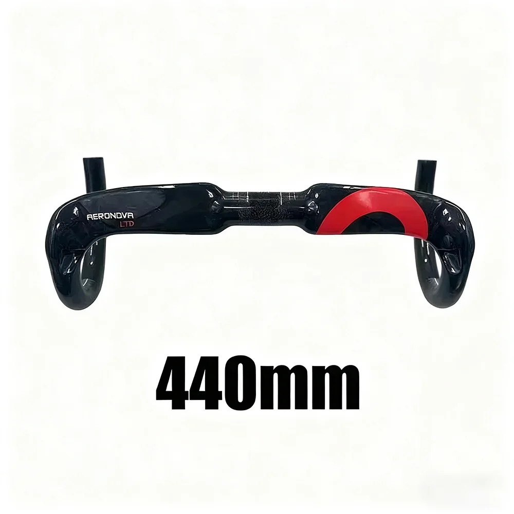 Road Bicycle Handlebar Carbon Fiber 31.8*380/400/420/440mm Aero Drop Handlebars