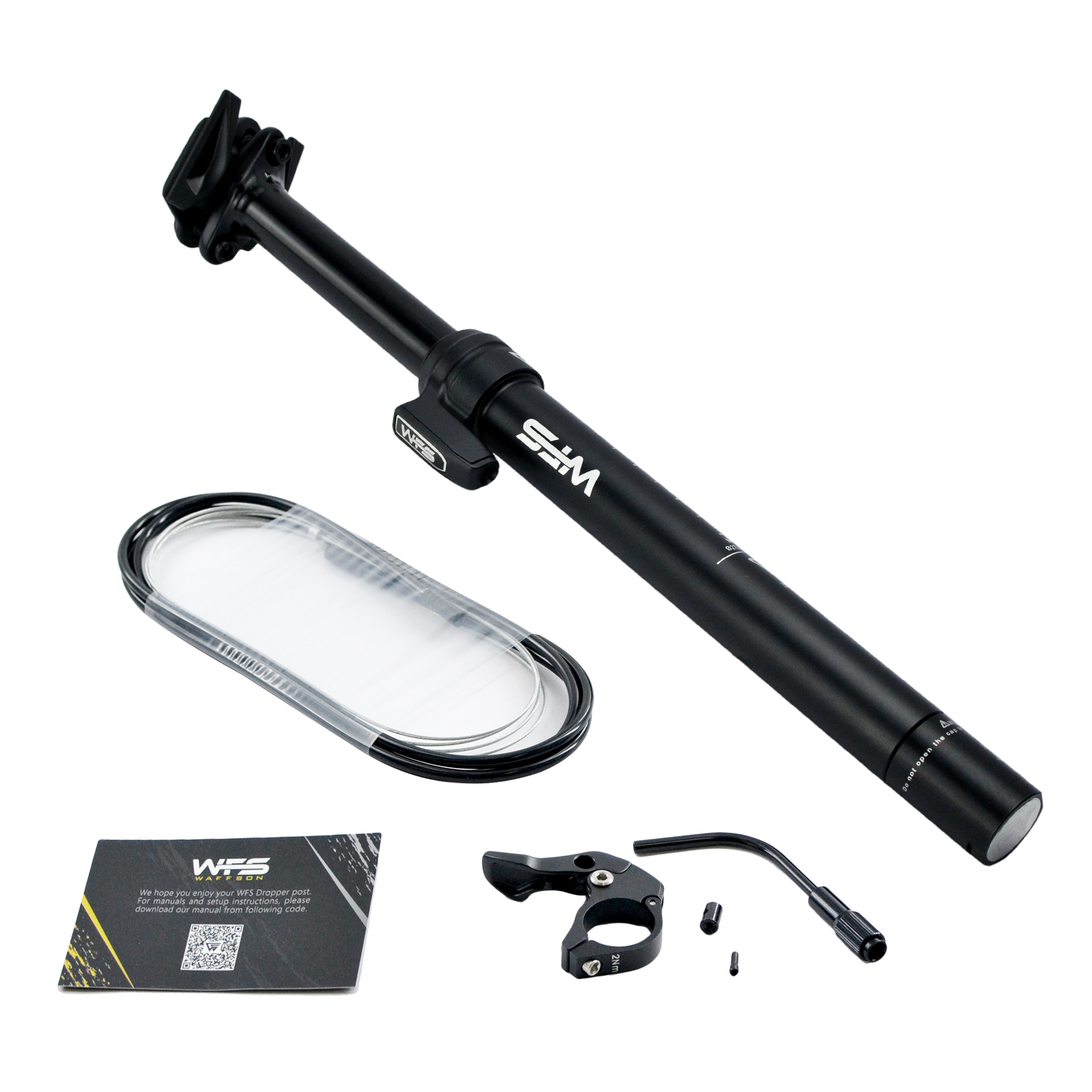 WFS Flex Remote External Dropper Post 27.2x305mm, Black